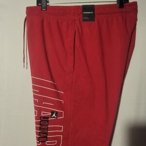 Nike Air Jordan JUMPMAN FLEECE SHORTS Sz Medium BQ8466 687 Gym Red